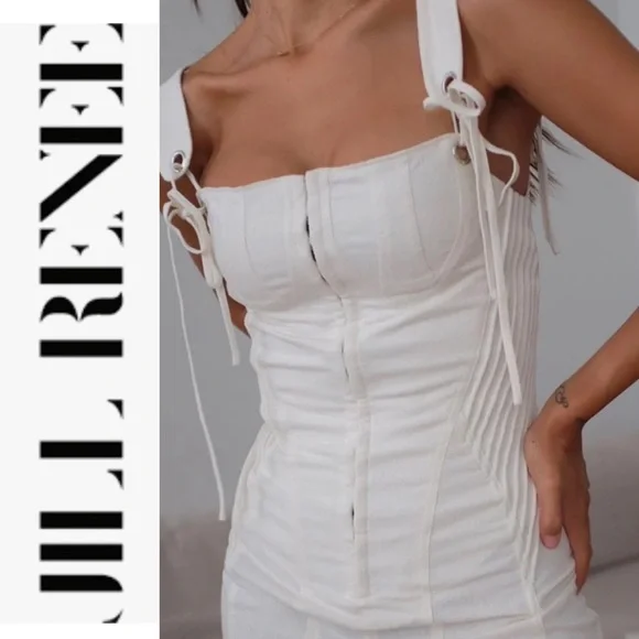 NWT Jill Renee Odette Raw Silk Jumpsuit - Picture 1 of 13